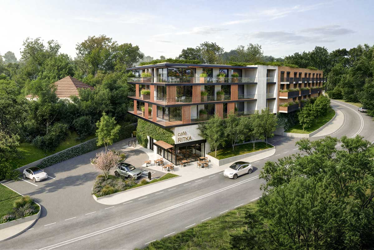 Vizualizace projektu (exteriér)